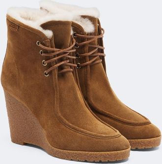 Isabel Marant Cylia suede wedge ankle boots