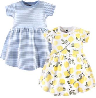 Hudson Baby Stylish Baby Dress 2Pk in Lemons at Nordstrom, Size 12-18M