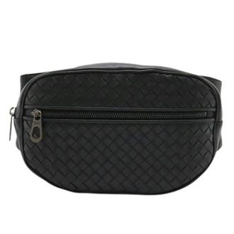 Bottega Veneta Pre-owned Intrecciato Sling Bag - Dames - Pre-owned - Zwart - Maat: ONE Size Leer