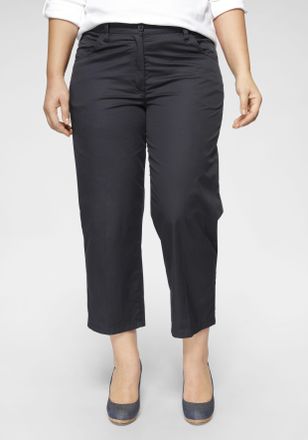 KjBrand 7/8-Hose KJBRAND Babsie: bequemer Oberschenkel, Damen, Gr. 42, N-Gr, blau (marine), Web, Obermaterial: 98% Baumwolle, 2% Elasthan, unifarben, bequem 7