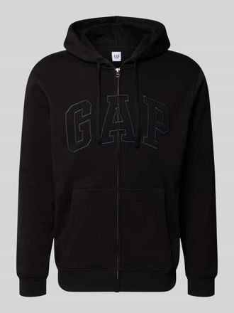 GAP Sweatjacke mit getrennter K&auml;ngurutasche in Black, Gr&ouml;&szlig;e XXL