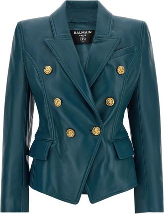 Balmain Mujer, Chaquetas, Azul, Talla: S