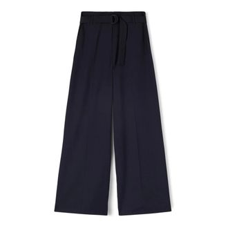 Motivi Broeken, Dames, Blauw, 2Xs, Polyester, Palazzo Broek in Cady met Riem