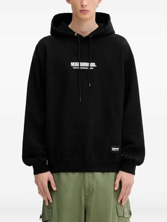 Neighborhood Felpa con cappuccio e logo - Nero