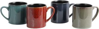 Gibson Home City Loft 20 oz. Mug Set, Set of 4 in Red at Nordstrom