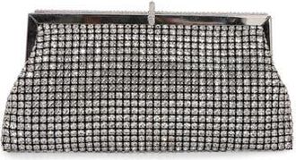 Berness Rhinestone Evening Bag in Silver at Nordstrom Rack