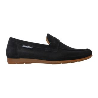 Mephisto Donkerblauwe Su&egrave;de Heren Mocassin - Heren - Loafers - Blauw - 42 1/2 EU - Su&egrave;de - Schoenen