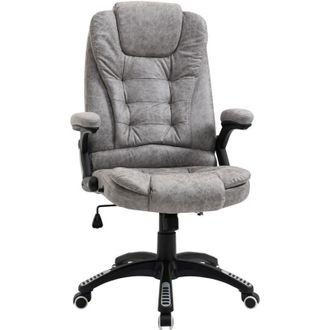Vinsetto Vinsetto High Back Home Office Chair Swivel Fabric Desk Chair Grey