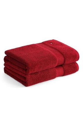 Tommy Hilfiger Modern American Terry 6-Piece Towel Set in Medium /Dark Red at Nordstrom Rack