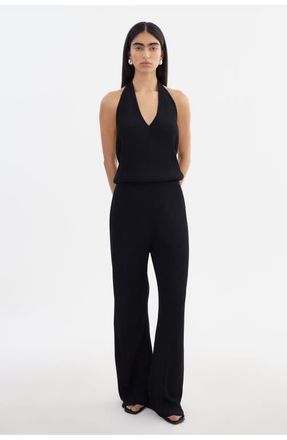LaMarque NURIA | Rib Knit Jumpsuit in Black at Nordstrom, Size Large
