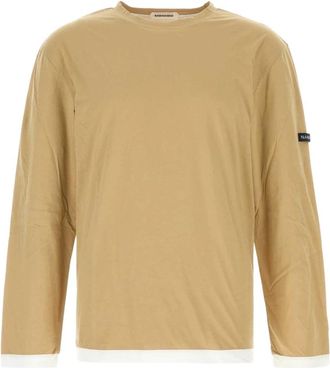 Namacheko Cotton T-Shirt - Heren - Sweatshirts - Beige - S - Katoen - Hoodies & sweatvesten