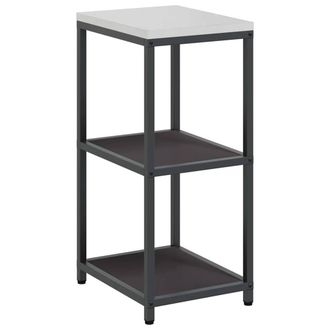Berkfield Home Kitchen Storage Shelf with Storage Black Steel in Charcoal