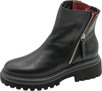 Halmanera Rue 26 Savana Enkellaars - Dames - Enkellaarsjes - Zwart - 38 EU - Leer - Schoenen
