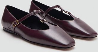 Mango Scarpe basse fasce bordeaux - Donna - 36 - MANGO
