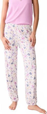 PJ Salvage Womens Floral More Amour Pants In Ivory