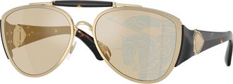 Burberry BE3161 1109P4 Mens Sunglasses Gold Size 60
