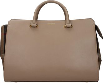 Burberry Beige leren handtas