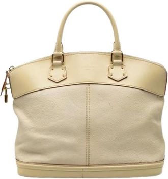 Louis Vuitton Pre-owned Handbags, female, Beige, Size: ONE SIZE Pre-owned Lockit MM Handbag