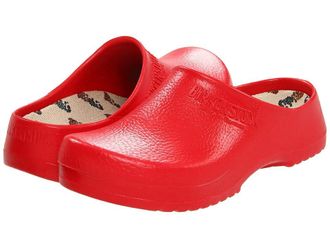 Birkenstock Super Birki by Birkenstock Clog Shoes Red : EU 38 (US Mens 5-5.5 - US Womens 7-7.5) Regular, Synthetic