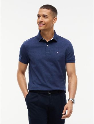Tommy Hilfiger Mens Regular Fit Stretch Tommy Polo - Carbon Navy - XXXL