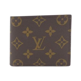 Louis Vuitton Marron Coated Canvas Wallet (Bi-Fold) (Pre-Owned)
