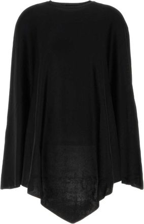 Balenciaga Black Asymmetric Cape