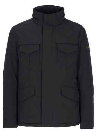 Peuterey Blue Stripes Padded Utility Jacket