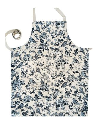 French Home Honeysuckle Indigo Apron