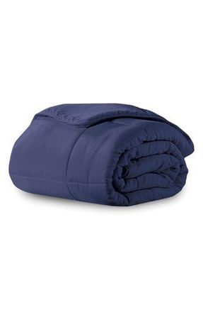 Ella Jayne Home Microfiber Down-Alternative Solid Color Comforter in Navy at Nordstrom Rack, Size Full/queen