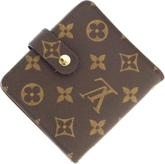 Louis Vuitton Pre-owned Monogram Bi-fold Portemonnee - Dames - Vintage Accessoires - Bruin - ONE Size - Vintage