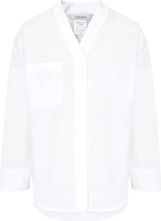 Max Mara Camicia con taschino - Bianco