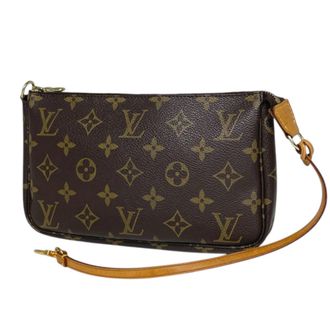 Louis Vuitton Brown Monogram Pochette Pouch (Pre-Owned)