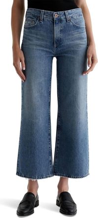 AG - Adriano Goldschmied Saige Mid Rise Wide Leg Jeans In Castlebay