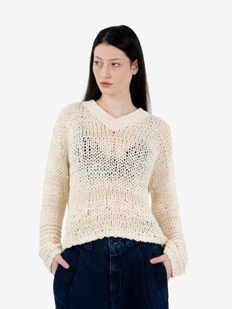 Roberto Collina Maglione in cotone burro