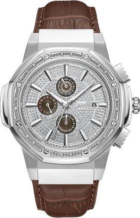 JBW Saxon Quartz Silver Dial Unisex Watch JB-6101L-Q