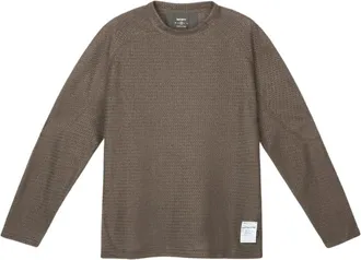 SATISFY FuzzFleece AD Long Tee - - Knitwear - Uomo - Marrone - XL