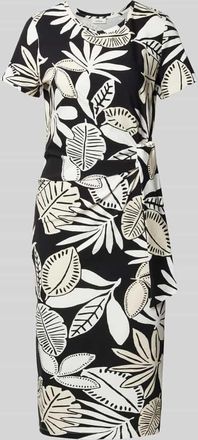 s.Oliver Red Label Figurbetontes Midikleid aus Baumwoll-Mix in Black, Gr&ouml;&szlig;e 42