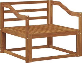vidaXL Sof&aacute; Intermedio De Exterior Madera De Acacia S&oacute;lida Natural Vidaxl