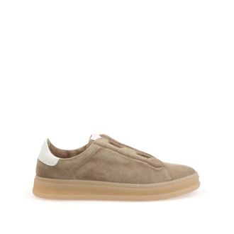 Kiton Fits Sneakers - Heren - Sneakers - Beige - 40 EU - Leer - Schoenen