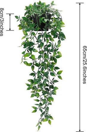 OEM Planta Colgante Artificial, Planta De Eucalipto Artificial En Maceta, Para Interiores, Dormitorio, Ba&ntilde;o Estilo Bohemio, Hogar, Estilo 10
