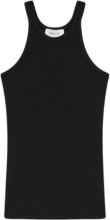 Sportmax Nastie Tank Top - Dames - Tops zonder mouwen - Zwart - M - Katoen - Tops