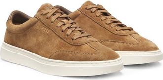 BOSS Kieran Low Top Sneaker in Medium Beige Suede at Nordstrom, Size 11Us