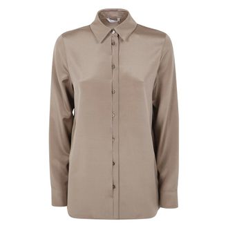 Max Mara Dames, Blouses & Shirts, Beige, Maat: 2XS