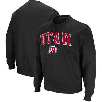 Colosseum Mens Colosseum Black Utah Utes Arch & Logo Tackle Twill Pullover Sweatshirt at Nordstrom, Size Medium