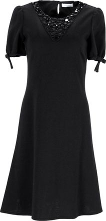 Emilio Pucci Emilio Pucci Frenze jurk met kralen in zwart polyester