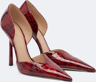 Victoria Beckham Victoria croc-effect leather pumps