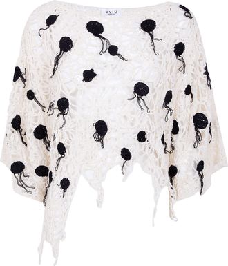 Avi&ugrave; Pois Embroidered Bluse