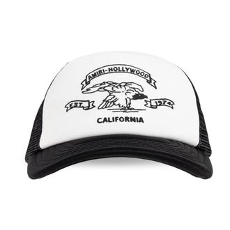 Amiri Core Logo Trucker Cap - Heren - Petten - Wit - ONE Size - Katoen - Accessoires