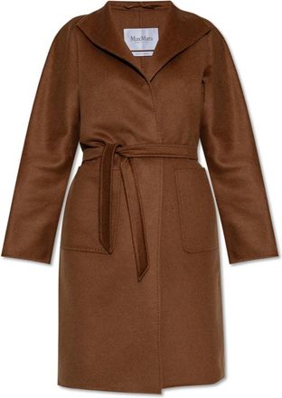 Max Mara Kasjmierjas Lilia - Dames - Jas met riem - Bruin - S - Kasjmier - Jassen