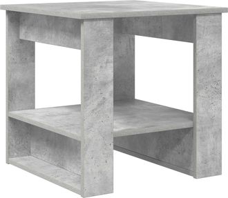 vidaXL Mesa De Caf&eacute; Gris Concreto 51 X 50 X 50 Cm Madera De Ingenier&iacute;a Vidaxl